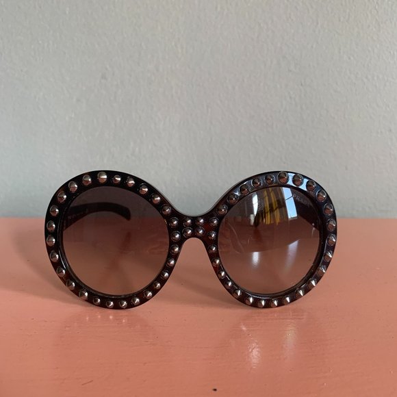 prada studded sunglasses